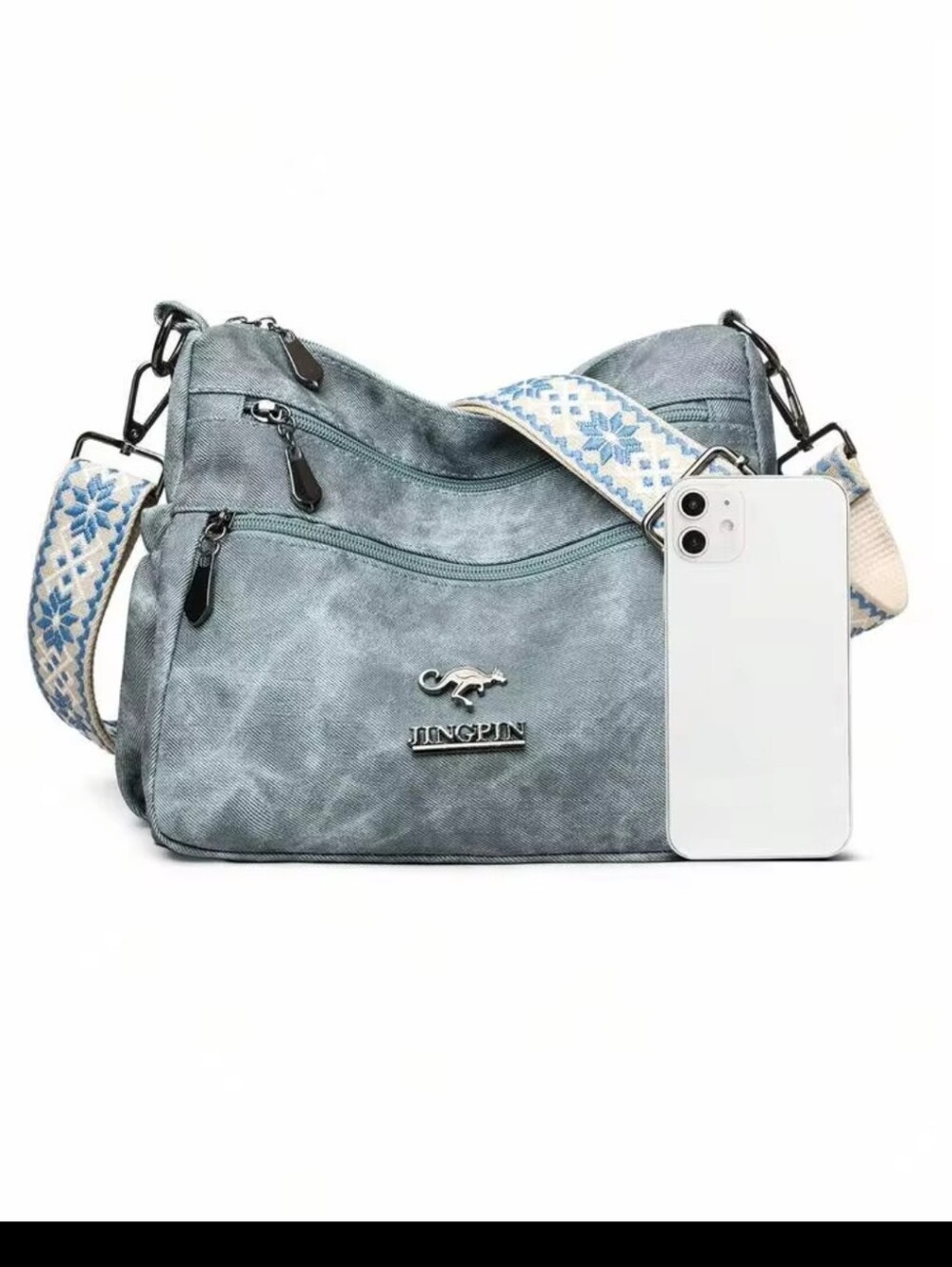 Women's Soft Fabric Diagonal Crossbody Bag, Middle-aged Shoulder Bag, New Spring
